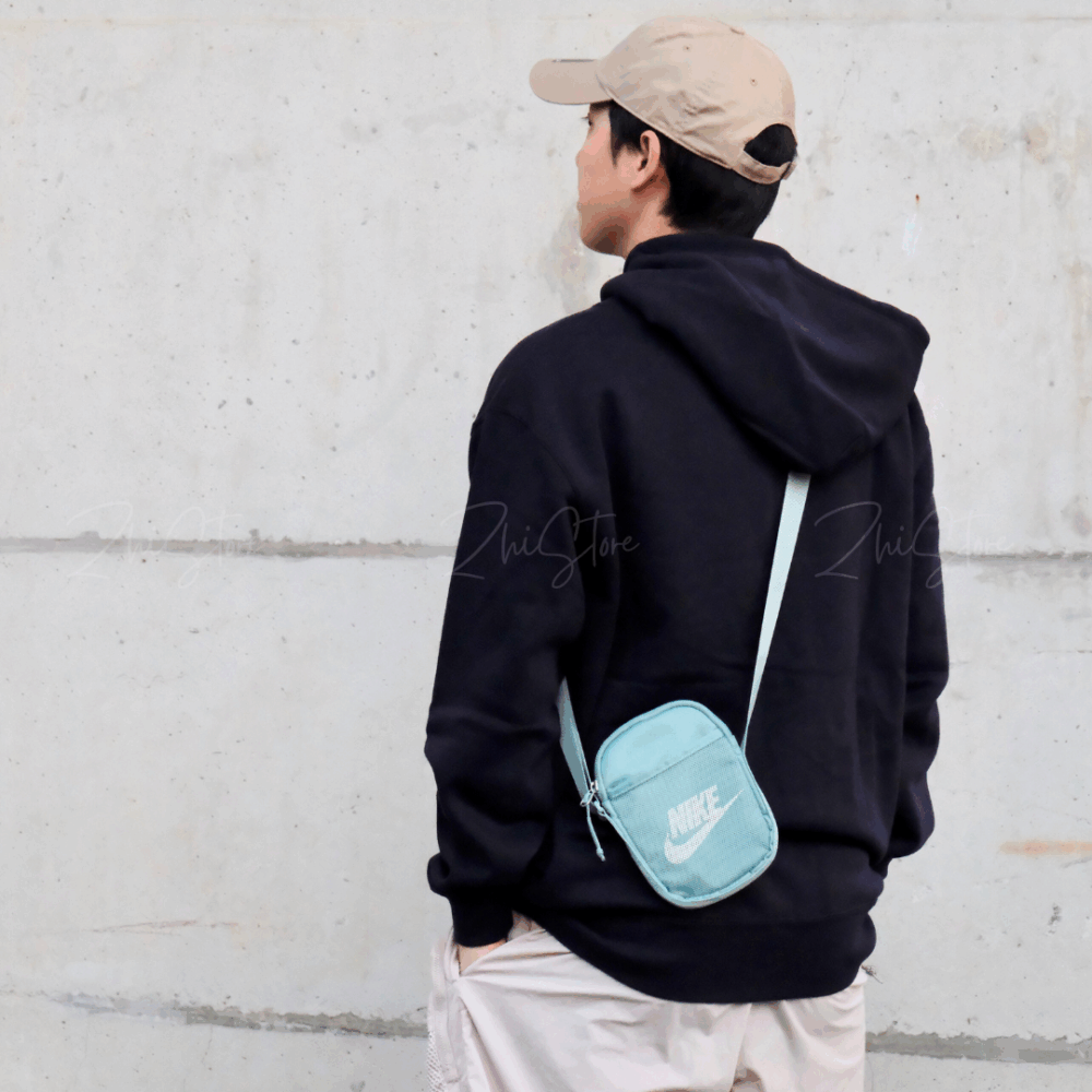 Nike Heritage 斜背包 側背包 肩背包 包包 黑色 湖水綠 BA5871-010 BA5871-017