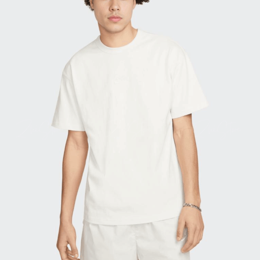 【零碼L號】Nike PRM 刺繡Logo 厚磅 短袖 短T 短袖上衣 燕麥白 DO7393-030