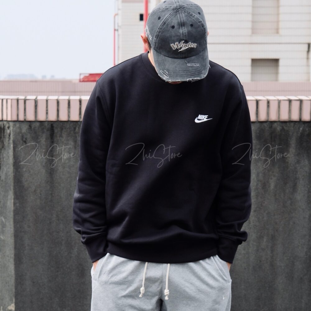 Nike 刺繡Logo 大學T 長袖上衣 長袖大學T 黑色 灰色 奶茶色 長袖 BV2667-010 BV2667-063 BV2663-010 BV2663-063 BV2663-247