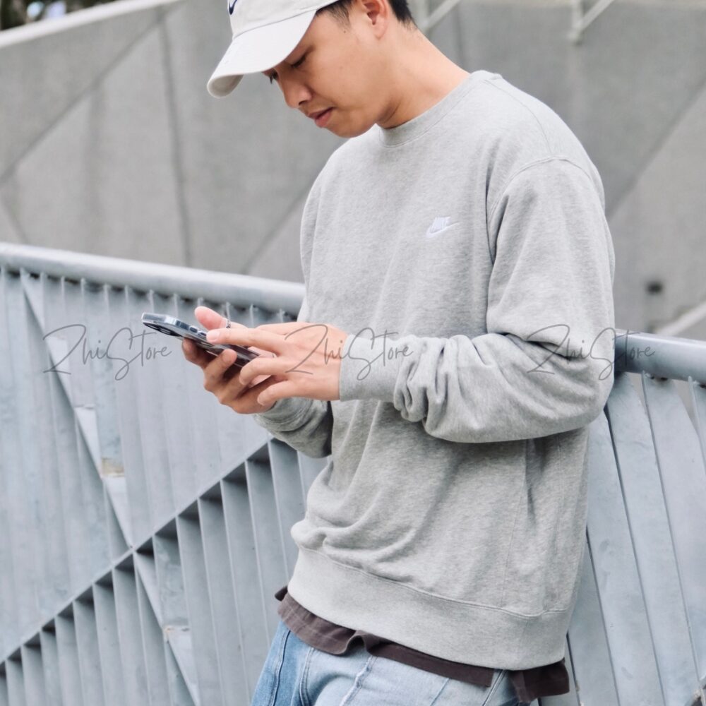 Nike 刺繡Logo 大學T 長袖上衣 長袖大學T 黑色 灰色 奶茶色 長袖 BV2667-010 BV2667-063 BV2663-010 BV2663-063 BV2663-247