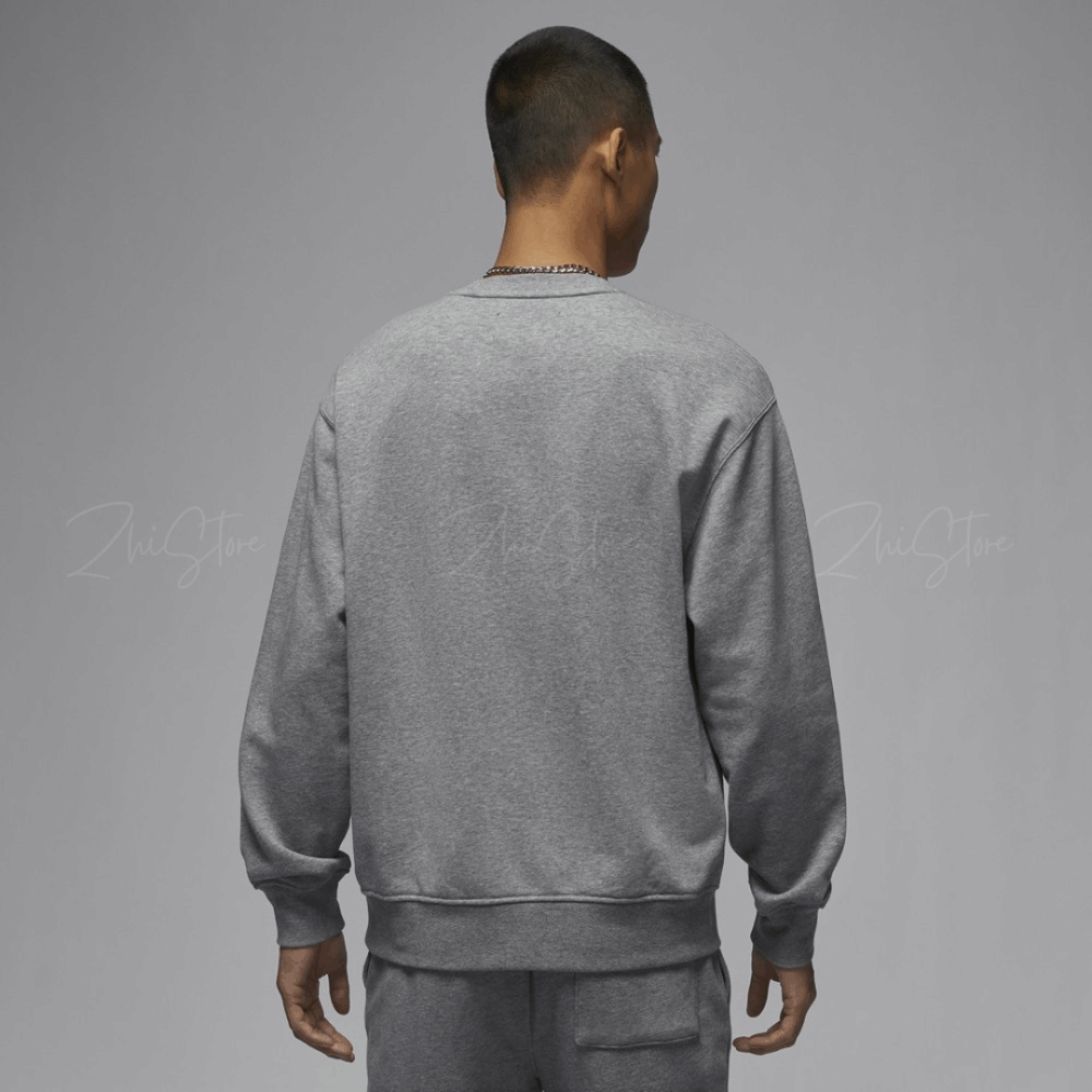 Nike Jordan 刺繡Logo 大學T 長袖上衣 長袖 灰色 FV7296-091