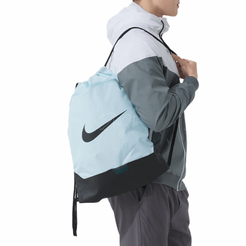 Nike Brasilia 束口袋 束口包 後背包 健身包 運動包 拉鍊 DM3978-474
