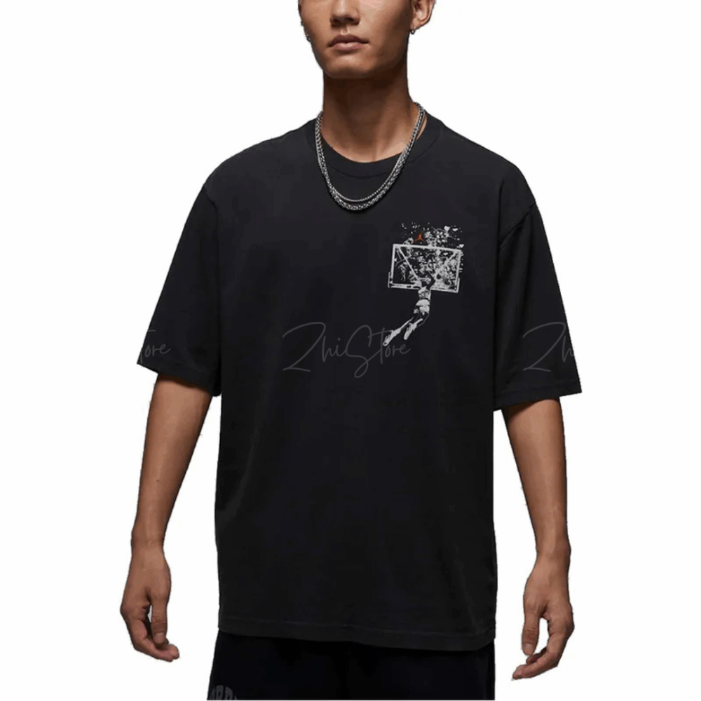 【零碼3XL號】Nike Jordan Brooklyn 男款 短袖上衣 印花圖T 短袖T T-shirt 黑色 IB3298-045