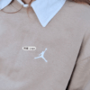 Nike Jordan 刺繡Logo 大學T 長袖上衣 長袖 卡其色 FV7296-257