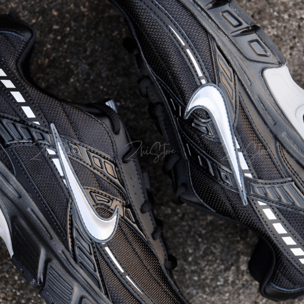 Nike Initiator 復古 跑鞋 運動鞋 慢跑鞋 黑色 銀色 男鞋 IB4595-001