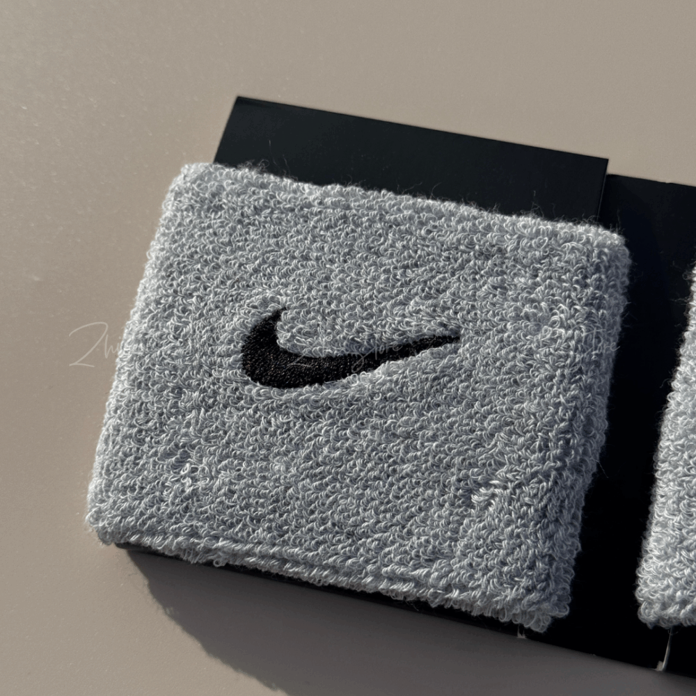Nike Swoosh 止汗護腕 吸汗護腕 腕帶 排汗 運動 健身 打球 灰色 AC2286051
