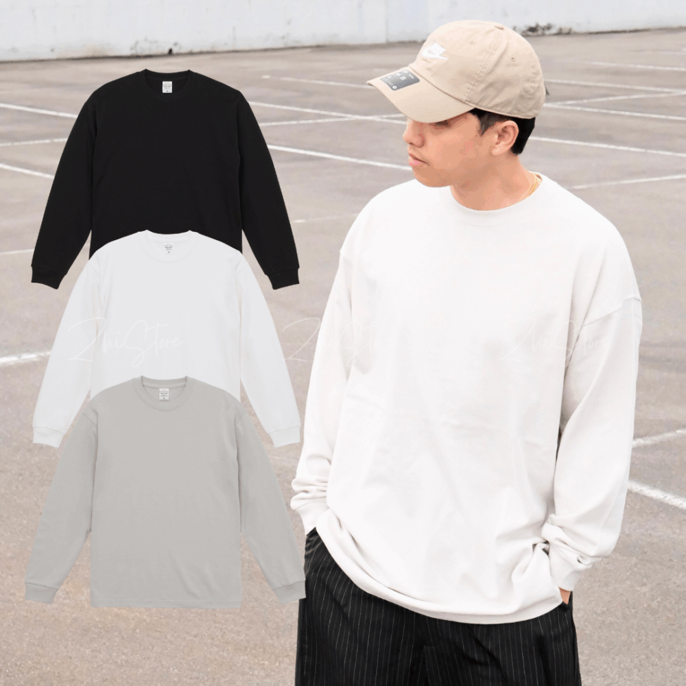 United Athle 9.1oz 重量級寬版落肩長袖T恤 長袖上衣 秋冬上衣 UA4422