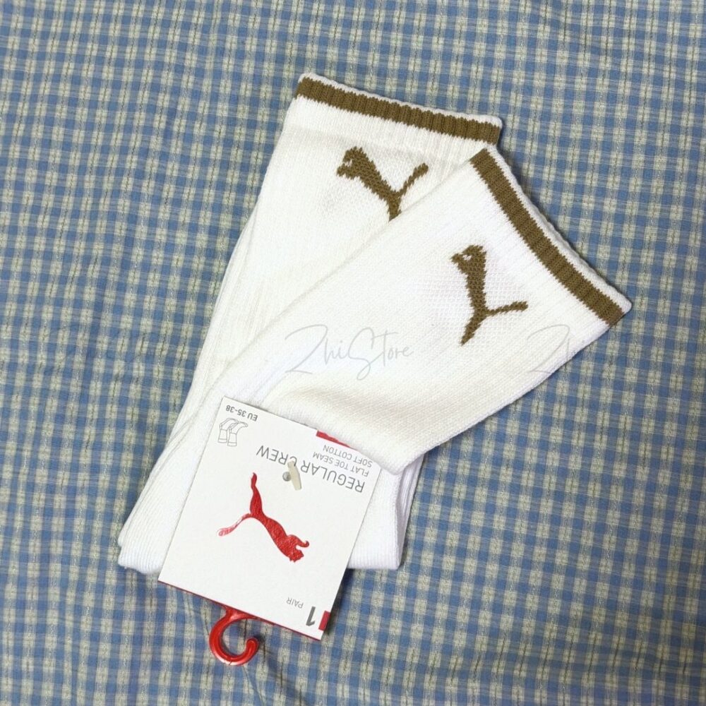 PUMA【1雙】花朵 奶油白 白色 長襪 襪子 白襪 女襪 花花 BB154601 602 603