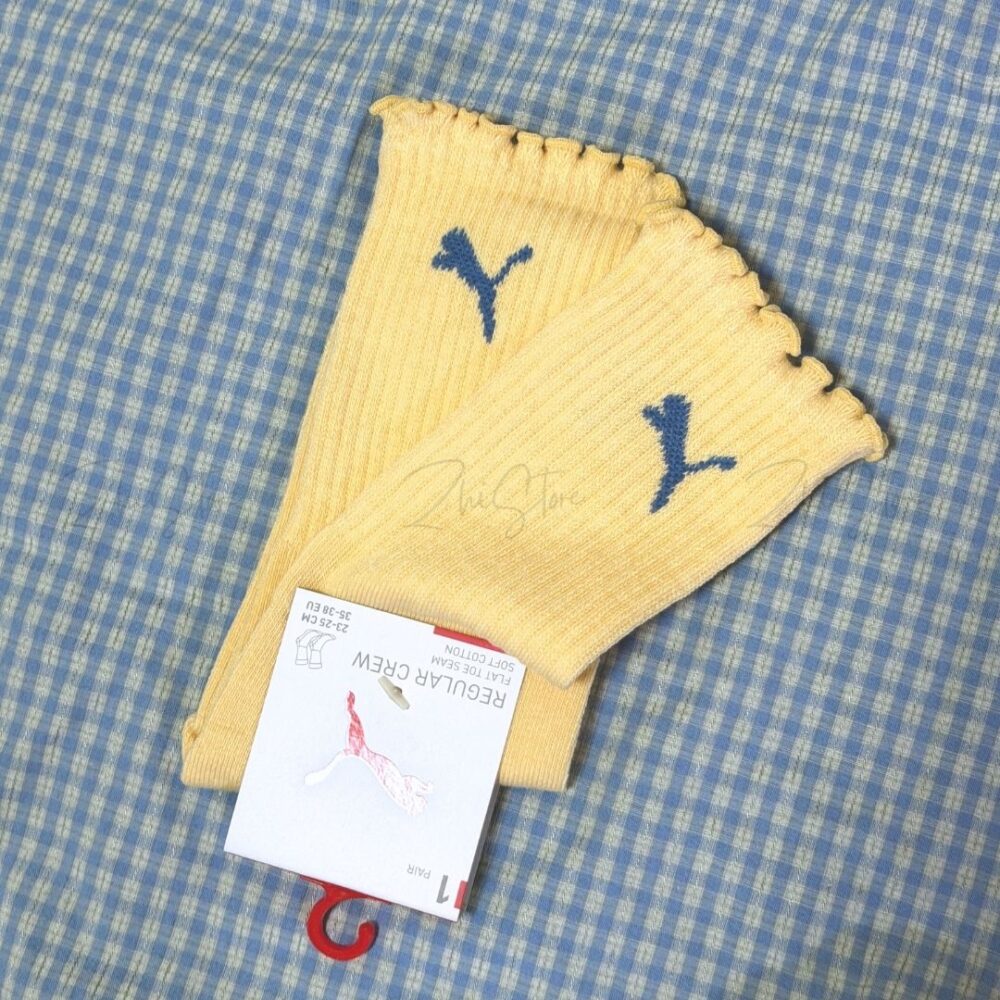 PUMA【1雙】花朵 奶油白 白色 長襪 襪子 白襪 女襪 花花 BB154601 602 603