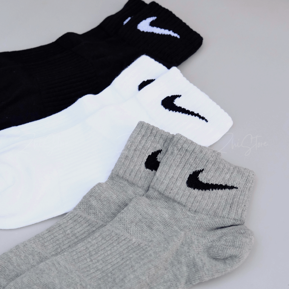 Nike【3雙一組】Performance 基本款 Logo 中筒襪 黑 白 灰 黑襪 白襪 SX4706-901