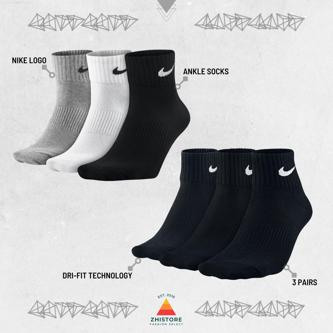 Nike【3雙一組】中筒襪 襪子 白襪 黑襪 男襪 女襪 SX4706-001 SX4706-901