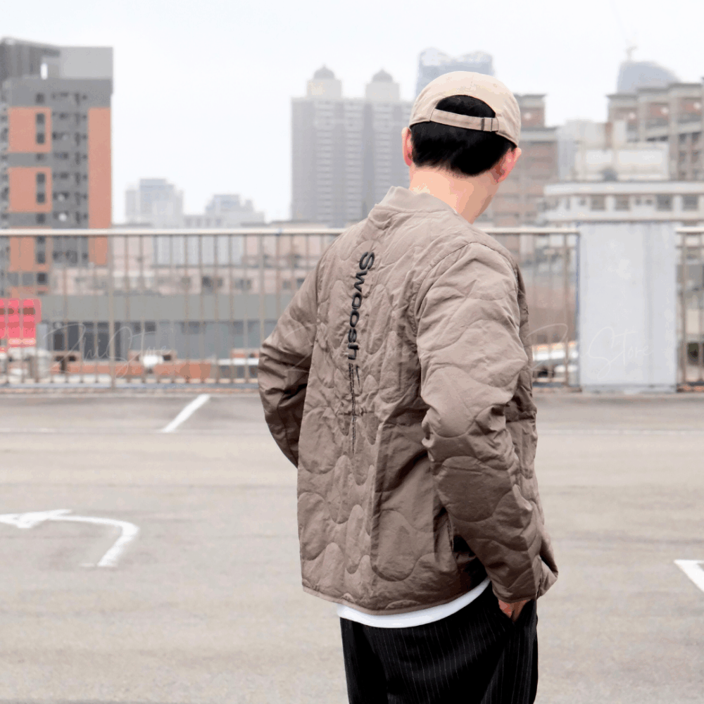 Nike NSW 葫蘆紋 刺繡 薄外套 內瞻外套 棕色 長袖 冬裝 外套 FB1909-031