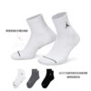 Nike Air Jordan【3雙一組】毛圈布底 中筒襪 襪子 黑色 灰色 白色 DX9655-911