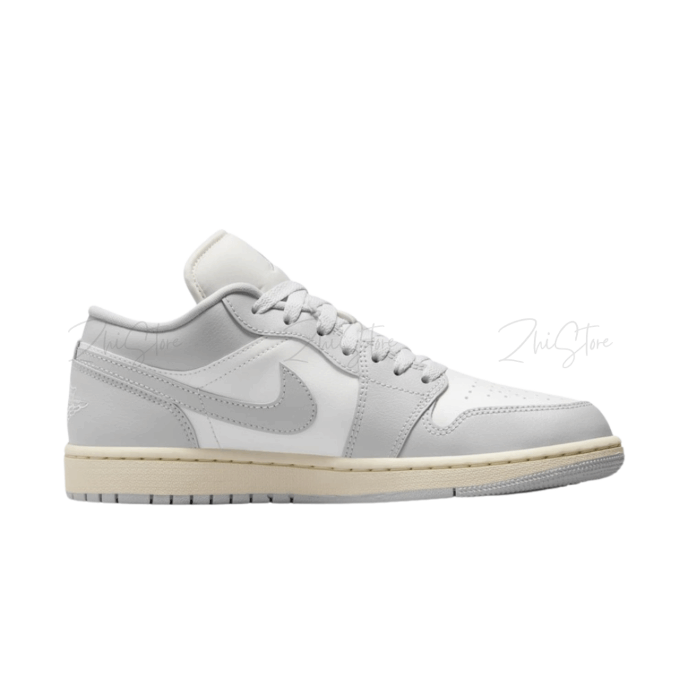 3 Nike Air Jordan 1 Low 骨白灰 復古奶油底 低筒女款休閒鞋 DC0774-103
