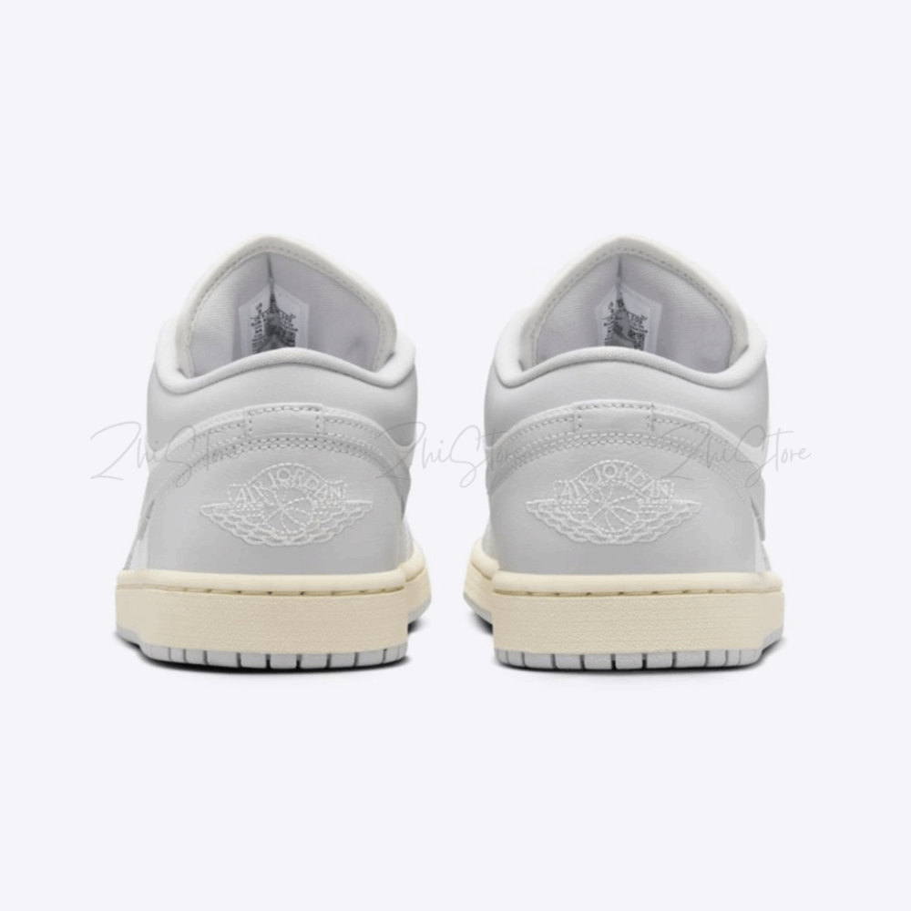 7 Nike Air Jordan 1 Low 骨白灰 復古奶油底 低筒女款休閒鞋 DC0774-103