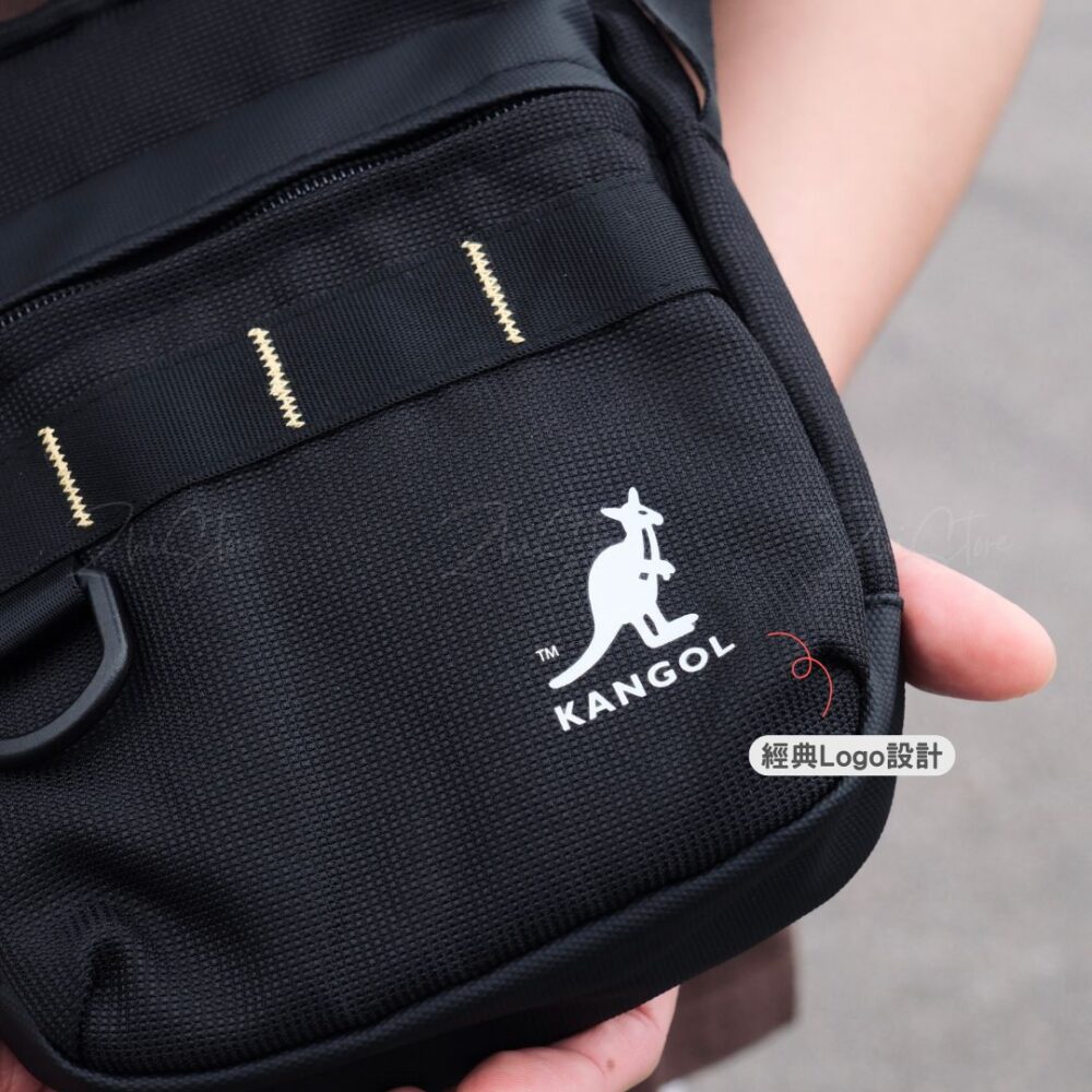 KANGOL 輕便側背小包 黑色 斜背包 肩背包 側背包 65551714