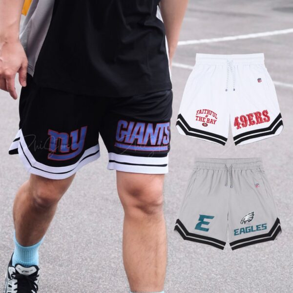 NFL 休閒籃球褲 籃球短褲 運動褲 運動短褲 休閒褲 休閒短褲 黑色 24211543