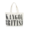 KANGOL 字母LOGO 大容量 帆布袋 黑色 米白色 帆布包 托特包 65551706