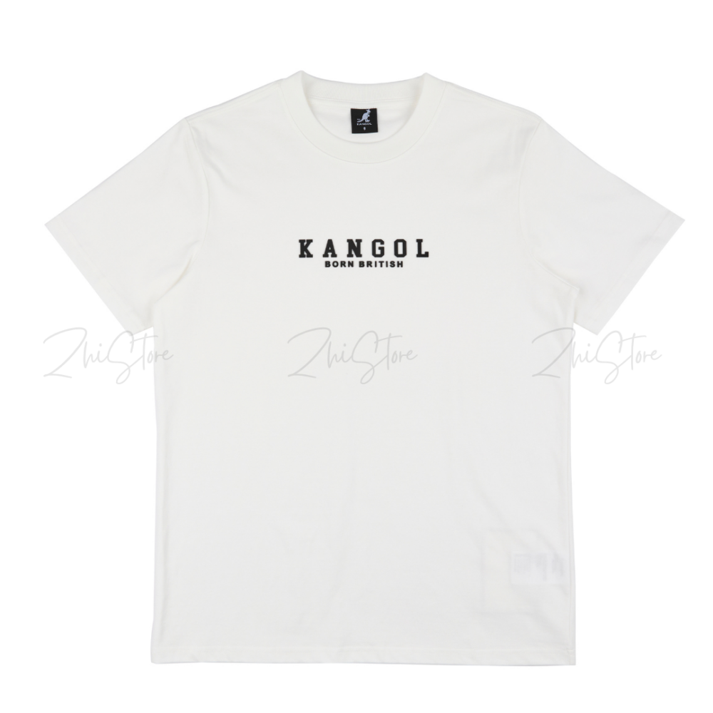 4 KANGOL 立體字母短袖上衣 白色 霜灰色 T恤 短袖t恤 6425100