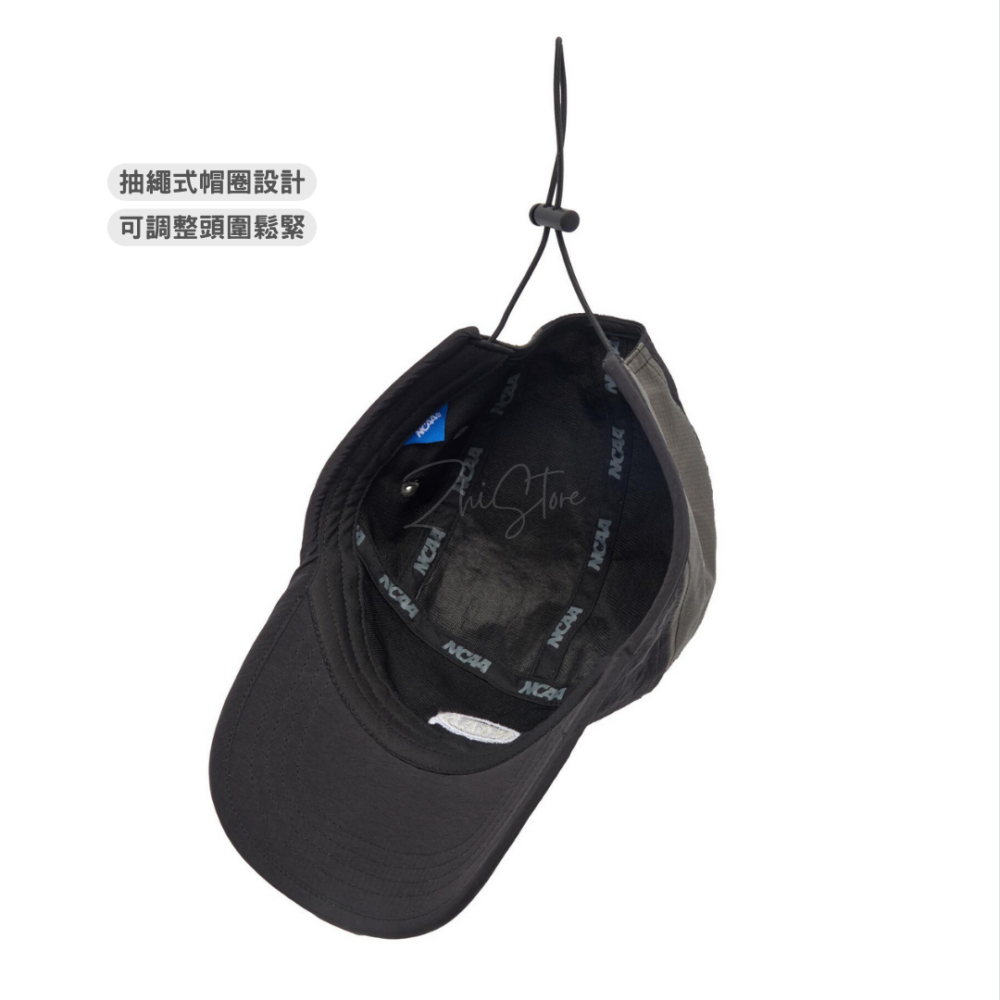 NCAA 異材拼接風衣帽 風帽 帽子 遮陽帽 黑色 卡其 74551860