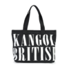KANGOL 字母LOGO 大容量 帆布袋 黑色 米白色 帆布包 托特包 65551706