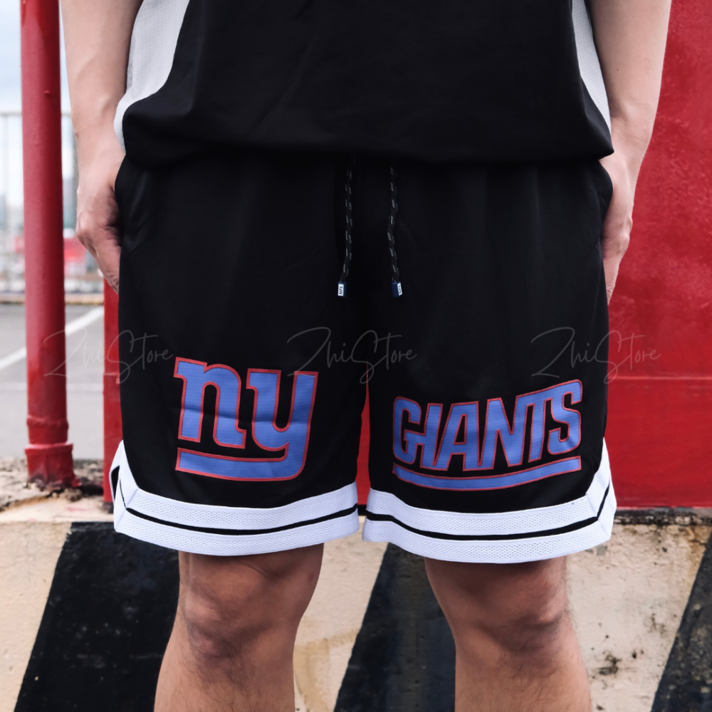 NFL 紐約巨人 籃球褲 籃球短褲 運動褲 運動短褲 休閒褲 休閒短褲 黑色 24211543