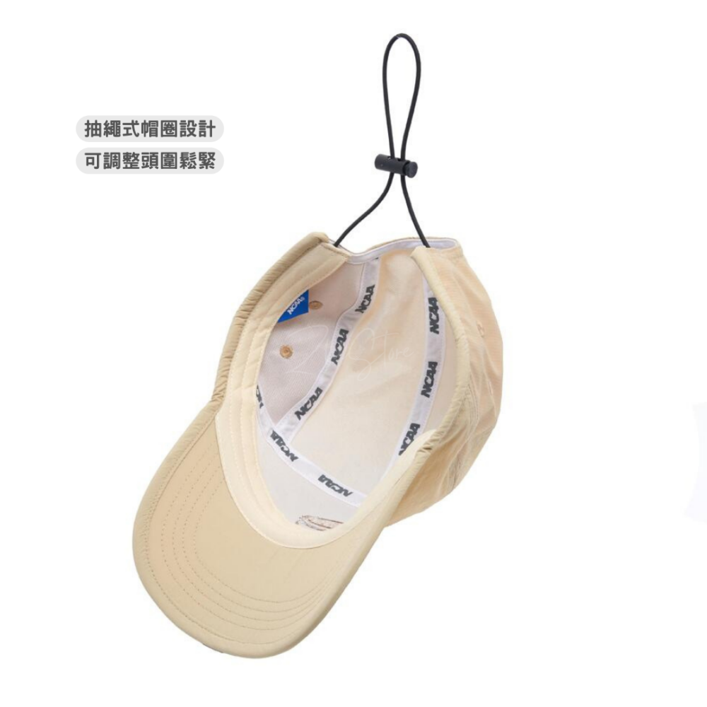 NCAA 異材拼接風衣帽 風帽 帽子 遮陽帽 黑色 卡其 74551860