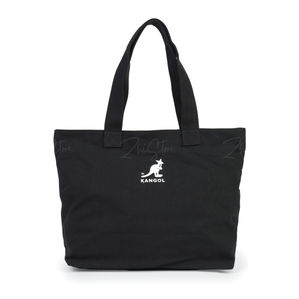 KANGOL 字母LOGO 大容量 帆布袋 黑色 米白色 帆布包 托特包 65551706