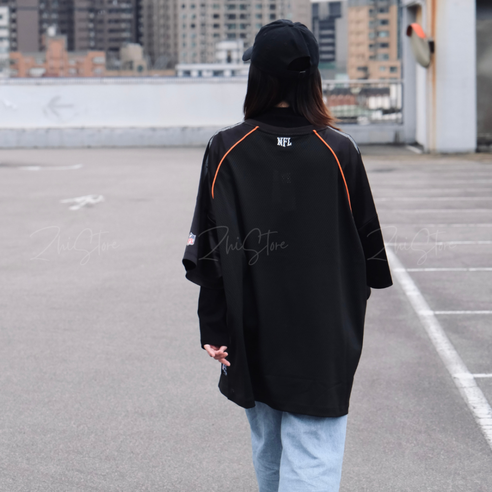 8 NFL 拉克蘭 拼接網布 短袖上衣 黑色 白色 25251491 25251492