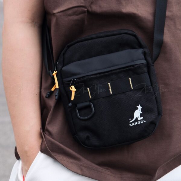 9 KANGOL 輕便側背小包 黑色 斜背包 肩背包 側背包 65551714