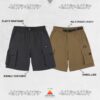 KANGOL 多口袋 工裝短褲 休閒短褲 短褲 男裝 中性 黑色 卡其 64251520