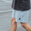11 KANGOL 中性棉短褲 休閒短褲 短褲 棉褲 棉短褲 黑色 灰 64251503