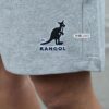12 KANGOL 中性棉短褲 休閒短褲 短褲 棉褲 棉短褲 黑色 灰 64251503