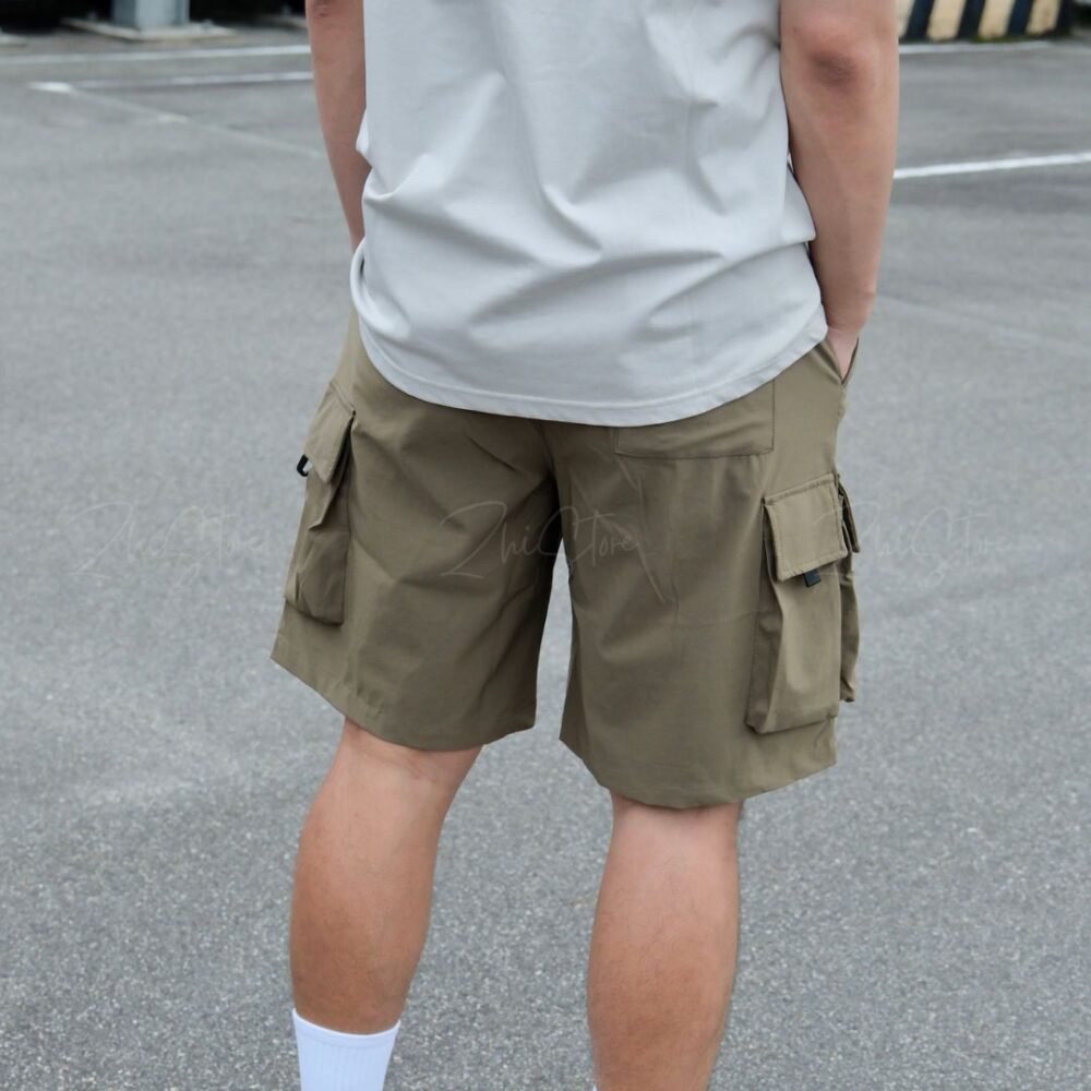 KANGOL 多口袋 工裝短褲 休閒短褲 短褲 男裝 中性 深灰 深綠 64251520