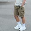 KANGOL 多口袋 工裝短褲 休閒短褲 短褲 男裝 中性 深灰 深綠 64251520