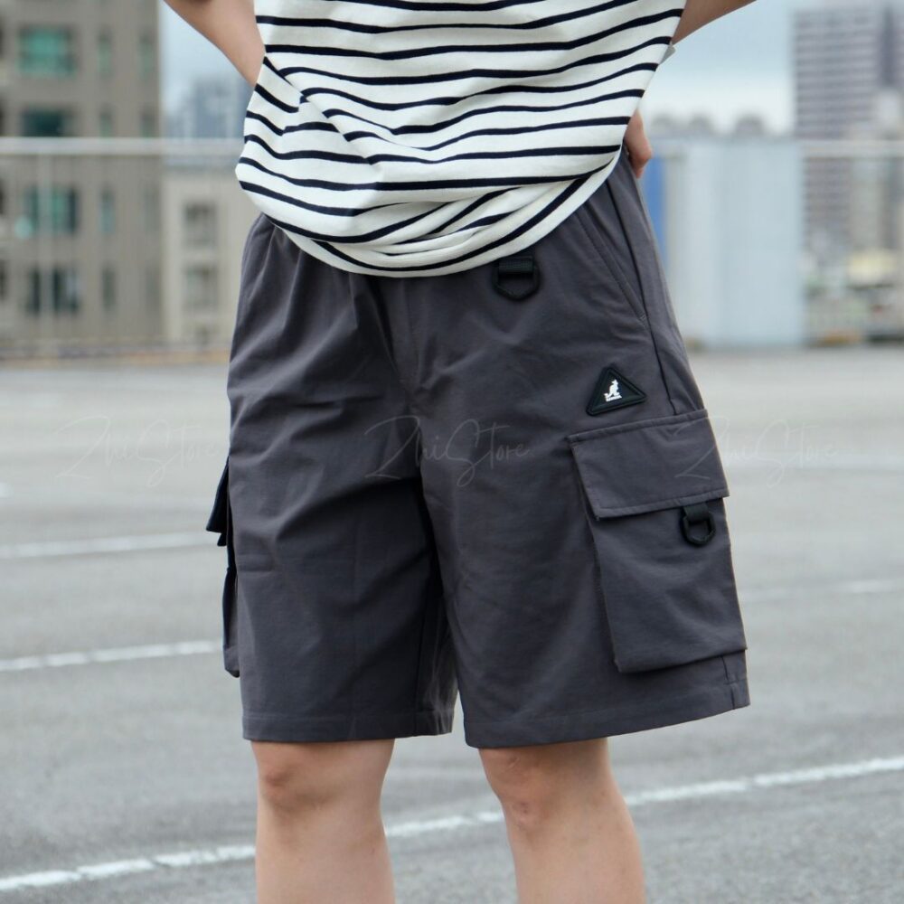 KANGOL 多口袋 工裝短褲 休閒短褲 短褲 男裝 中性 深灰 深綠 64251520