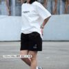 18 KANGOL 中性棉短褲 休閒短褲 短褲 棉褲 棉短褲 黑色 灰 64251503