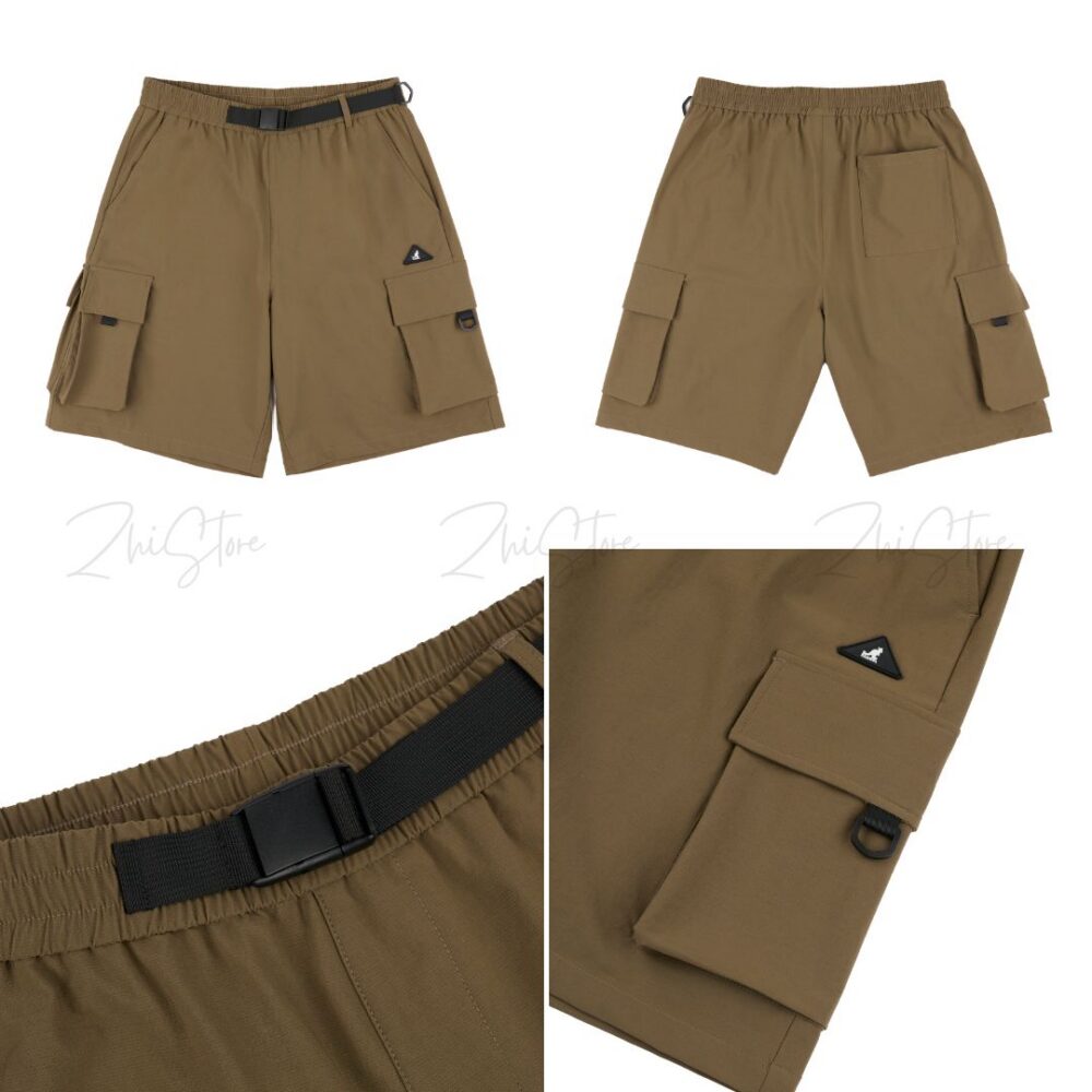 KANGOL 多口袋 工裝短褲 休閒短褲 短褲 男裝 中性 黑色 卡其 64251520