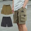 KANGOL 多口袋 工裝短褲 休閒短褲 短褲 男裝 中性 深灰 深綠 64251520