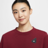 【零碼出清｜售出不退換｜S號】Nike NSW 女款 印花 Logo 毛圈布底 大學T 長袖上衣 紅色 IO7829-677