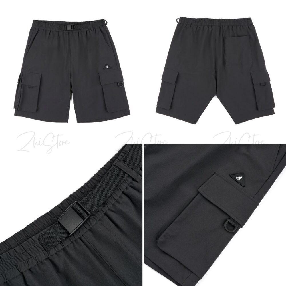 KANGOL 多口袋 工裝短褲 休閒短褲 短褲 男裝 中性 黑色 卡其 64251520