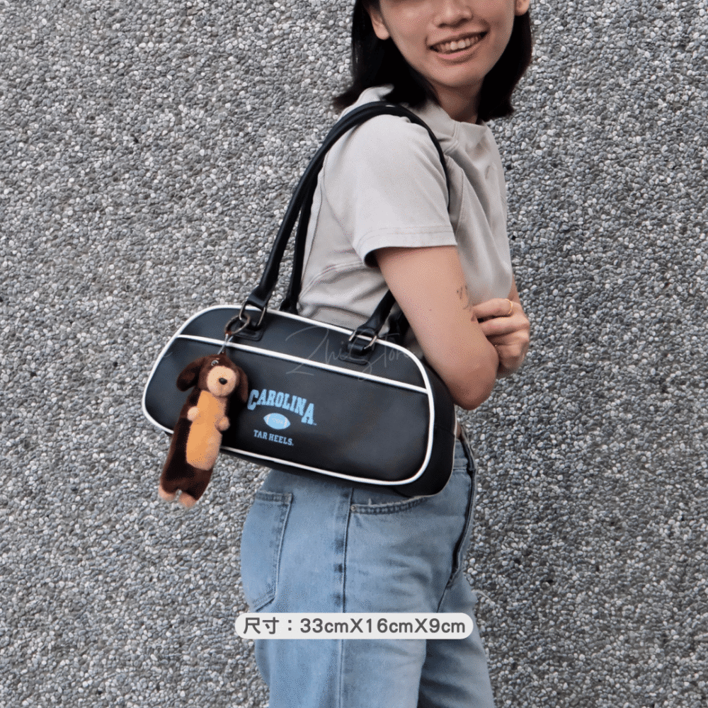 NCAA 滾邊保齡球包 手提包 肩背包 黑色 74221710