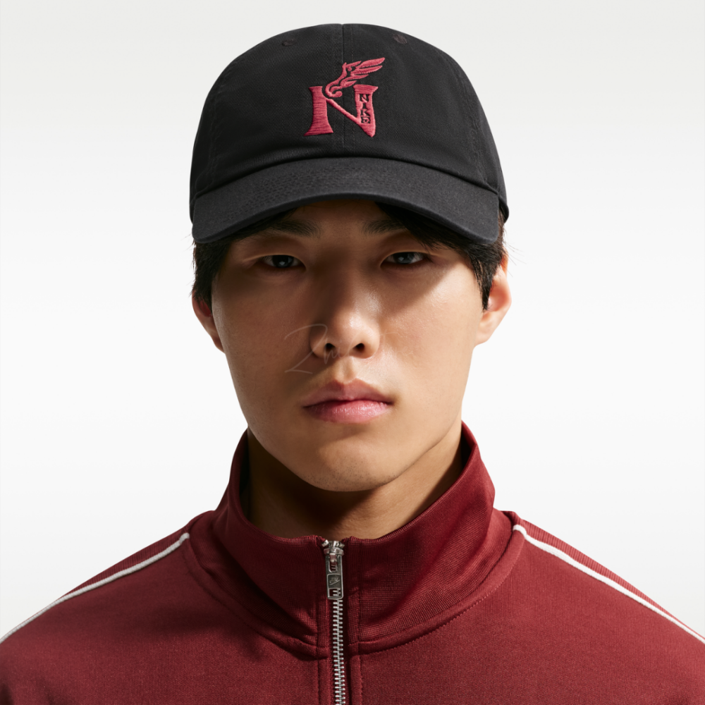 Nike Club Cap N字刺繡款 棒球帽 老帽 鴨舌帽 遮陽帽 帽子 黑色 HF0383-429