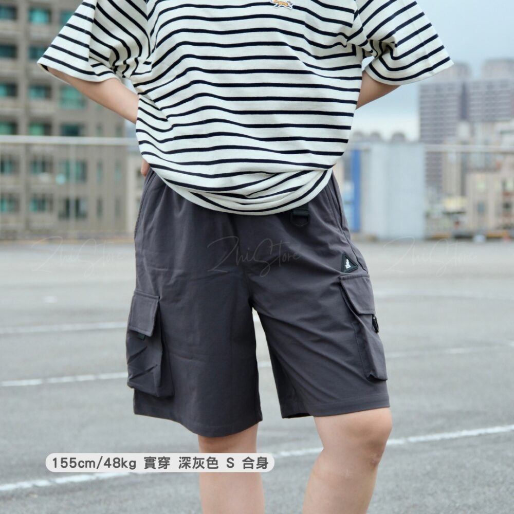 KANGOL 多口袋 工裝短褲 休閒短褲 短褲 男裝 中性 深灰 深綠 64251520