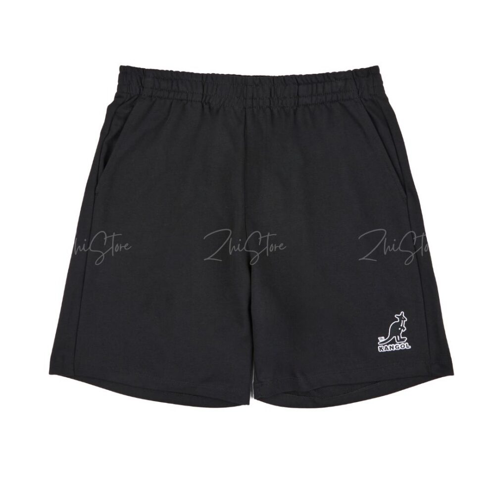 KANGOL 中性棉短褲 休閒短褲 短褲 棉褲 棉短褲 黑色 灰 64251503