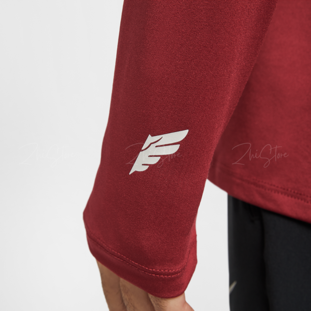 【零碼出清｜售出不退換｜2XL號】Nike Dri-FIT 脫韁系列 防曬 速乾 運動上衣 跑步上衣 長袖上衣 紅色 IQ3818-613