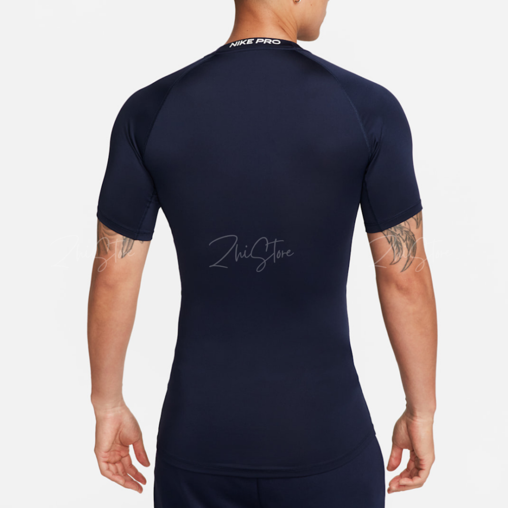 18 Nike Pro Dri-FIT 男款 緊身運動短袖上衣 運動束衣 健身衣 緊身衣 運動上衣 排汗短T 深藍色 FB7933-451