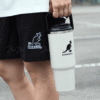 KANGOL 手提 保溫 冰霸杯 880ml 保溫杯 保冰杯 保溫瓶 不鏽鋼杯 水壺 黑色 奶茶色