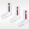 Nike Elevated【3雙一組】條紋長襪 白襪 白長襪 襪子 男襪 女襪 IH8532-900