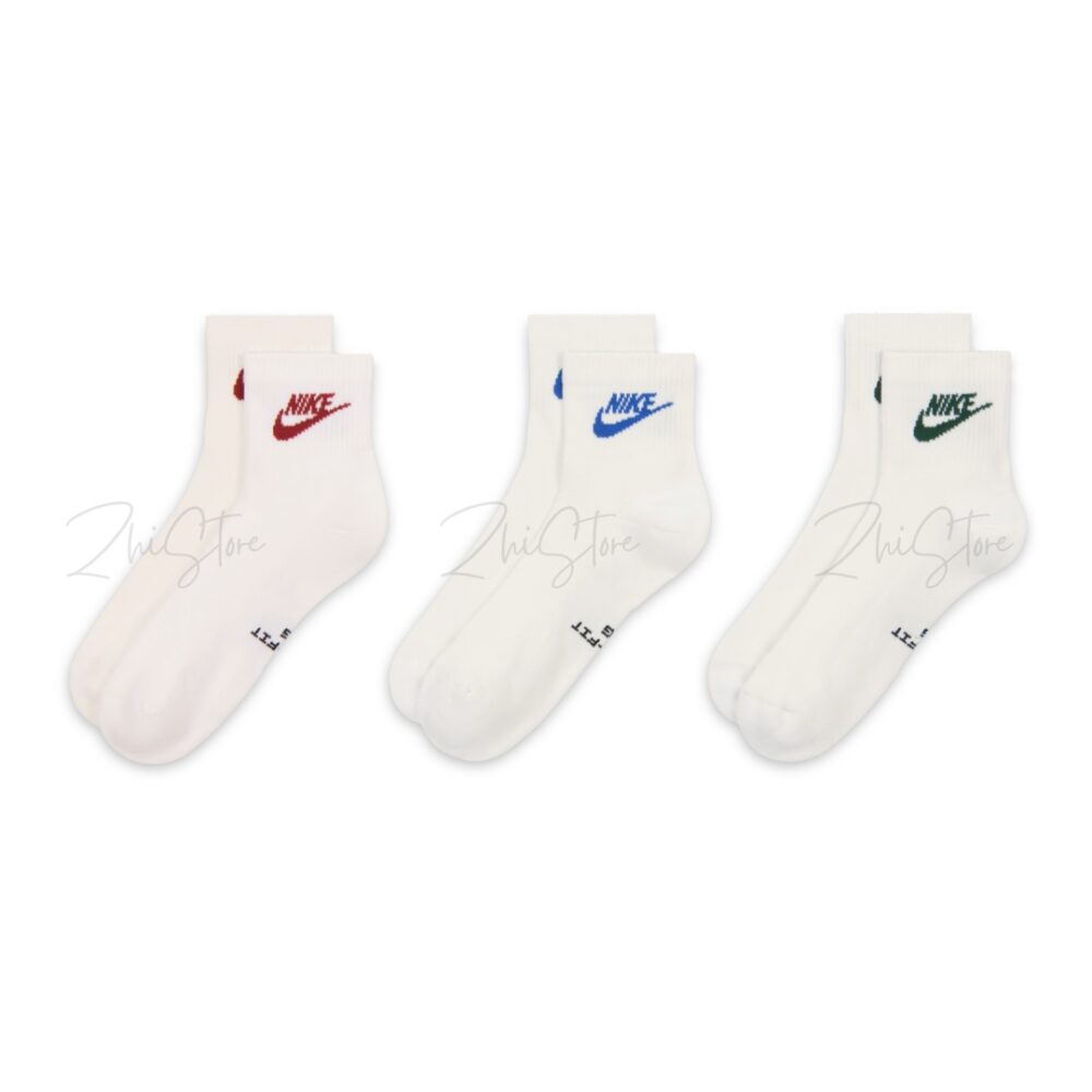 Nike Elevated【3雙一組】中筒襪 奶油 襪 襪子 男襪 女襪 IH8523-906